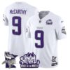 Minnesota Vikings Kings Of The North Patch Vapor Limited Jersey V3 – All Stitched – Winter Warrior – J.J. McCarthy Jersey
