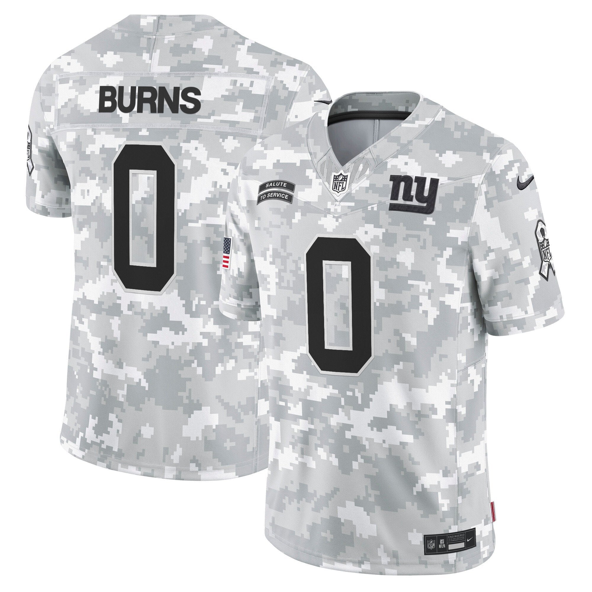 New York Giants 2024 Salute to Service Vapor Limited Jersey – Arctic Camo – All stitched – Brian Burns Jersey