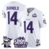 Minnesota Vikings Kings Of The North Patch Vapor Limited Jersey V3 – All Stitched – Winter Warrior – Sam Darnold Jersey
