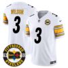 Steelers 2024 Vapor Limited Jersey – Est 1933 Patch – All Stitched – White – Russell Wilson Jersey