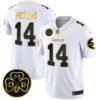 Steelers DMR Patch Gold Vapor Limited Jersey – All Stitched – White Gold – George Pickens Jersey