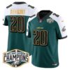 Eagles 2024 NFC East Division Champions Gold Trim Vapor Limited Jersey – All Stitched – Green Alternate – Brian Dawkins Jersey