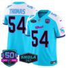 Dolphins “Miami Vice” Vapor Limited Jersey V4 – All Stitched – Aqua Alternate – Zach Thomas Jersey