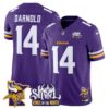 Minnesota Vikings Kings Of The North Patch Vapor Limited Jersey V3 – All Stitched – Purple – Sam Darnold Jersey