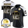 Steelers Arch Smoke 50th Anniversary Of Super Bowl IX Patch Vapor Limited Jersey – All Stitched – Alternate – Terry Bradshaw Jersey