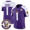 Minnesota Vikings 2024 Vapor Limited Jersey V2 – Est. 1961 Patch – All Stitched – Purple Alternate – Bud Grant Jersey