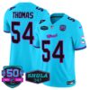 Dolphins “Miami Vice” Vapor Limited Jersey V4 – All Stitched – Aqua – Zach Thomas Jersey