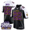 Minnesota Vikings King Of The North Patch Throwback Game Jersey – All Stitched – Black Alternate – Harrison Smith Jersey