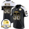 Steelers Arch Smoke 50th Anniversary Of Super Bowl IX Patch Vapor Limited Jersey – All Stitched – Alternate – Jerome Bettis Jersey