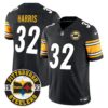 Steelers 2024 Vapor Limited Jersey – Est 1933 Patch – All Stitched – Black – Franco Harris Jersey