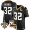 Saints Vapor Limited Jersey – New Orleans Patch – All Stitched – Black – Tyrann Mathieu Jersey