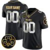 Steelers DMR Patch Gold Vapor Limited Custom Jersey – All Stitched – Black Limited Jersey