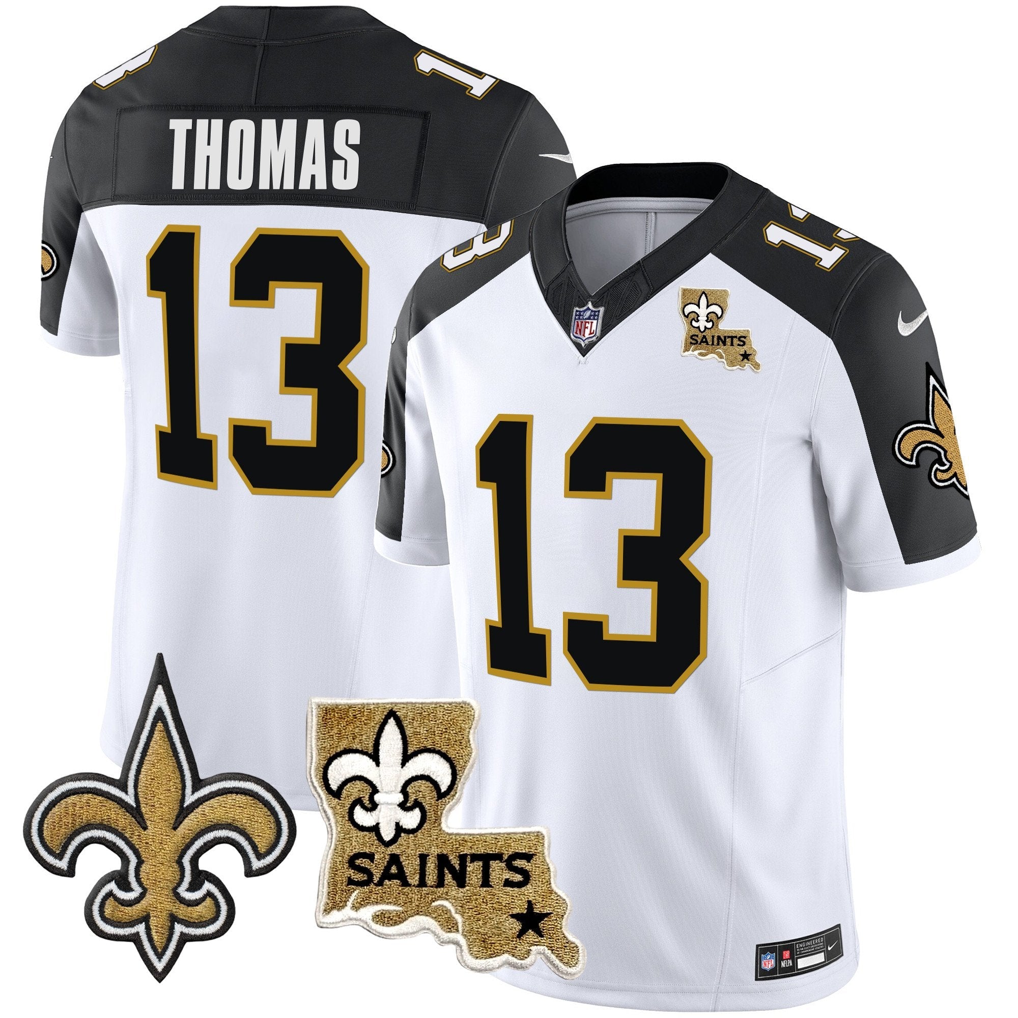 Saints Vapor Limited Jersey – New Orleans Patch – All Stitched – Inverted – Michael Thomas Jersey