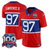 New York Giants ‘Century Red’ 100th Season Commemorative Vapor Jersey – All Stitched – Red – Dexter Lawrence II Jersey
