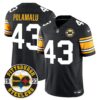 Steelers 2024 Vapor Limited Jersey – Est 1933 Patch – All Stitched – 1975 Throwback – Troy Polamalu Jersey