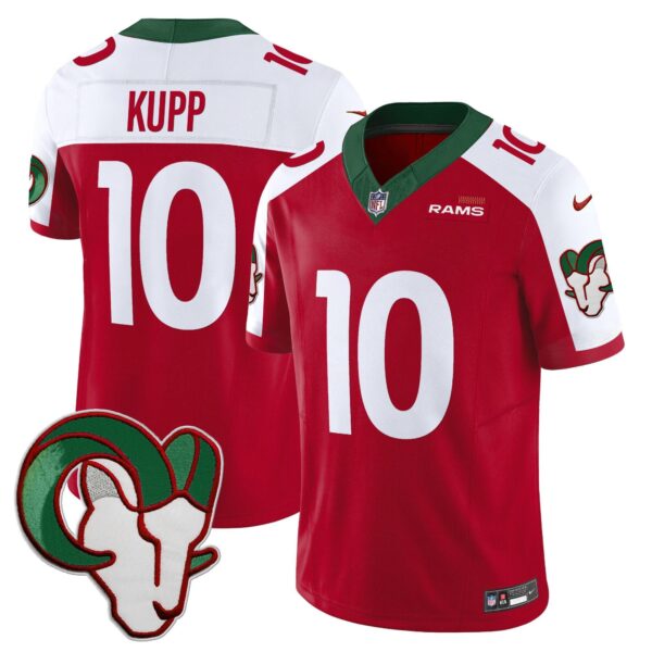 Rams Mexico Vapor Limited Jersey – All Stitched – Red Alternate – Cooper Kupp Jersey