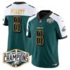 Eagles 2024 NFC East Division Champions Gold Trim Vapor Limited Jersey – All Stitched – Green Alternate – Kenny Pickett Jersey