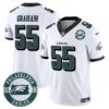 Eagles 2024 Vapor Limited Jersey – Est. 1933 Patch – All Stitched – White – Brandon Graham Jersey