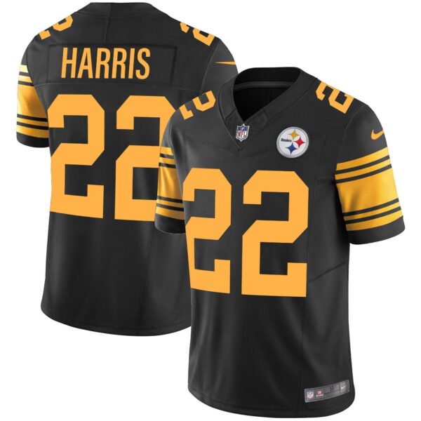 Steelers Vapor Limited Jersey – All Stitched – Color Rush – Najee Harris Jersey