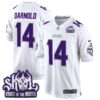 Minnesota Vikings King Of The North Patch Throwback Game Jersey – All Stitched – Winter Warrior – Sam Darnold Jersey