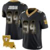 Saints 1987 Legacy Arch Smoke Jersey – All Stitched – Black – Cameron Jordan Jersey