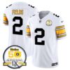 Pittsburgh Steelers Throwback 2024 Vapor Limited Jersey – All Stitched – 1975 White – Justin Fields Jersey
