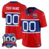 New York Giants ‘Century Red’ 100th Season Commemorative Vapor Custom Jersey – All Stitched – Red Jersey