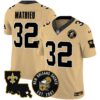 Saints EST. 1967 Patch Vapor Jersey – All Stitched – Gold – Tyrann Mathieu Jersey