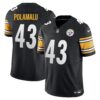 Steelers Vapor Limited Jersey – All Stitched – Black – Troy Polamalu Jersey