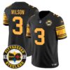 Steelers 2024 Vapor Limited Jersey – Est 1933 Patch – All Stitched – Color Rush – Russell Wilson Jersey