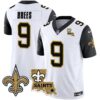 Saints Vapor Limited Jersey – New Orleans Patch – All Stitched – Black Sleeves – Drew Brees Jersey