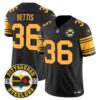 Steelers 2024 Vapor Limited Jersey – Est 1933 Patch – All Stitched – Color Rush – Jerome Bettis Jersey