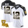 Saints 1987 Legacy Arch Smoke Jersey – All Stitched – Inverted – Chris Olave Jersey
