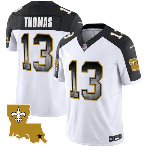 Saints 1987 Legacy Arch Smoke Jersey – All Stitched – Inverted – Michael Thomas Jersey