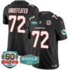 Dolphins Shula 347 Patch Vapor Limited Jersey V2 – All Stitched – Black – Undefeated Jersey