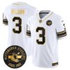 Pittsburgh Steelers Throwback 1933 Patch Gold Vapor Limited Jersey – All Stitched – White Gold – Russell Wilson Jersey
