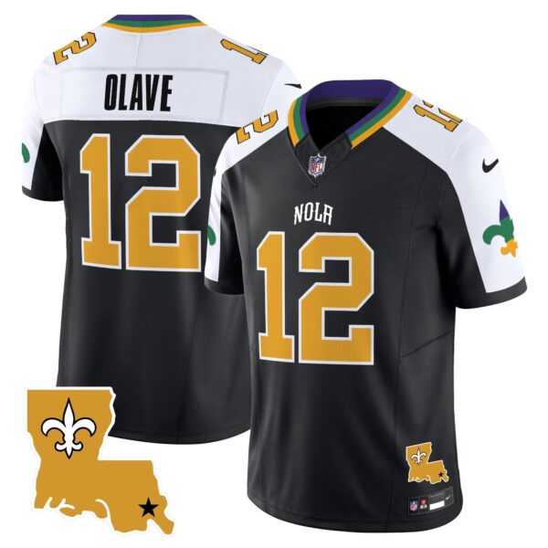 Saints 2024 New Orleans City Vapor Limited Jersey – All Stitched – Alternate – Chris Olave Jersey