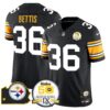 Steelers 50th Anniversary Of Super Bowl IX & Map Patch Vapor Limited Jersey – All Stitched – 1975 Throwback – Jerome Bettis Jersey