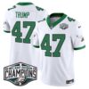 Philadelphia Eagles Kelly Green 2024 NFC East Division Champions Vapor Limited Jersey V2 – All Stitched – Kelly White – Donald Trump Jersey