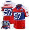 New York Giants ‘Century Red’ 100th Season Commemorative Vapor Jersey – All Stitched – Red Alternate – Dexter Lawrence II Jersey