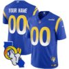 Rams California Patch Vapor Limited Custom Jersey – All Stitched – Royal Jersey