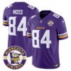 Minnesota Vikings 2024 Vapor Limited Jersey V2 – Est. 1961 Patch – All Stitched – Purple – Randy Moss Jersey