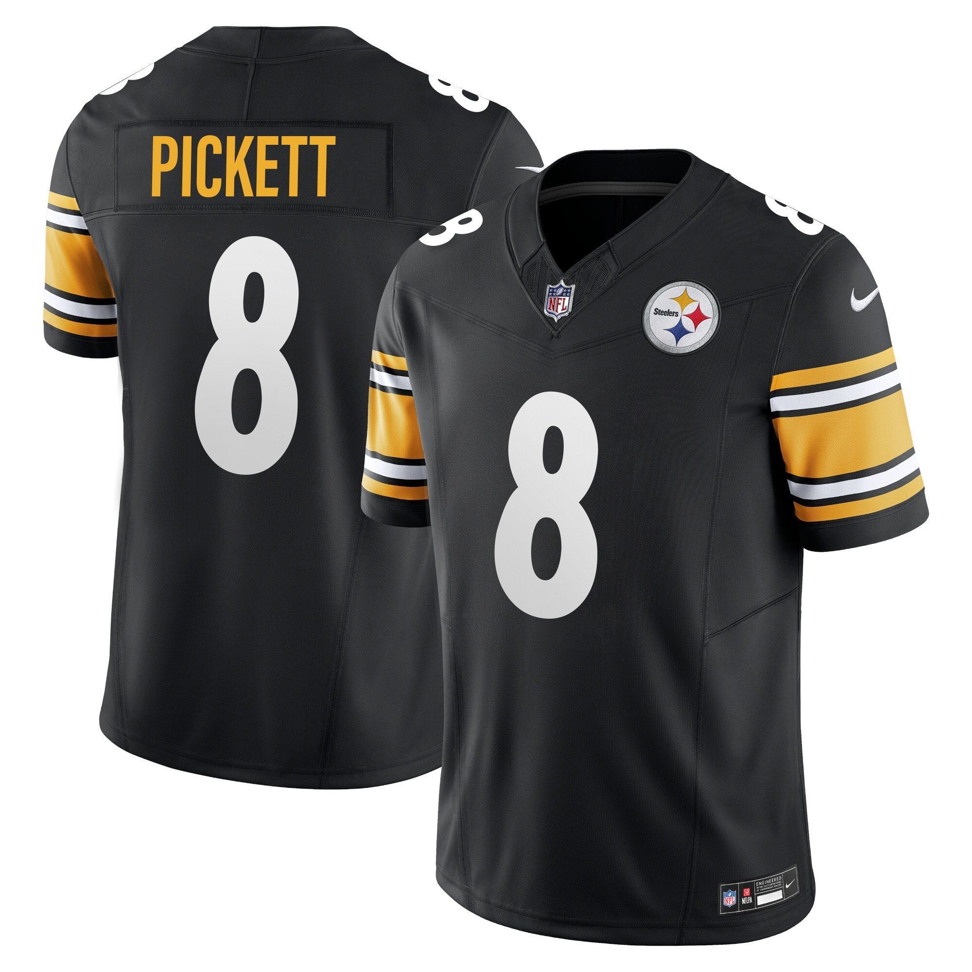 Steelers Vapor Limited Jersey – All Stitched – Black – Kenny Pickett Jersey