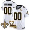 Saints 1987 Legacy Vapor Custom Jersey V2 – All Stitched – White Jersey