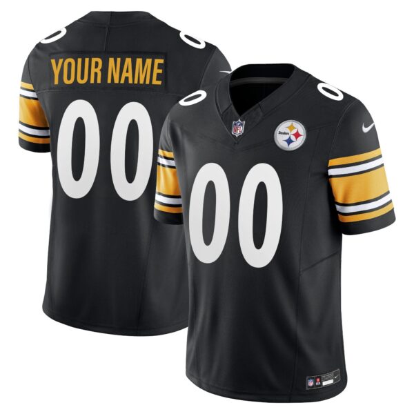 Steelers Vapor Limited Custom Jersey – All Stitched – Black Jersey