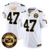 Philadelphia Eagles 2024 Throwback Gold Vapor Limited Jersey – Est. 1933 Patch – All Stitched – White Gold – Donald Trump Jersey