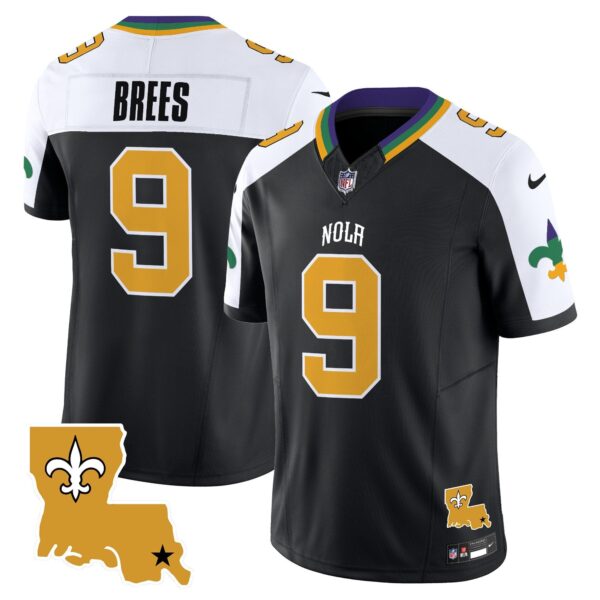 Saints 2024 New Orleans City Vapor Limited Jersey – All Stitched – Alternate – Drew Brees Jersey