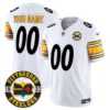 Steelers 2024 Vapor Limited Custom Jersey – Est 1933 Patch – All Stitched – White Jersey