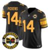 Steelers 2024 Vapor Limited Jersey – Est 1933 Patch – All Stitched – Color Rush – George Pickens Jersey