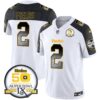 Steelers Arch Smoke 50th Anniversary Of Super Bowl IX Patch Vapor Limited Jersey – All Stitched – Inverted – Justin Fields Jersey